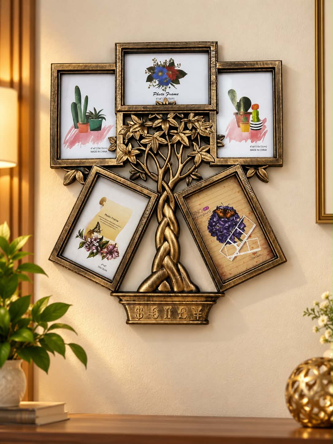 Antique Family Tree Photo Frame